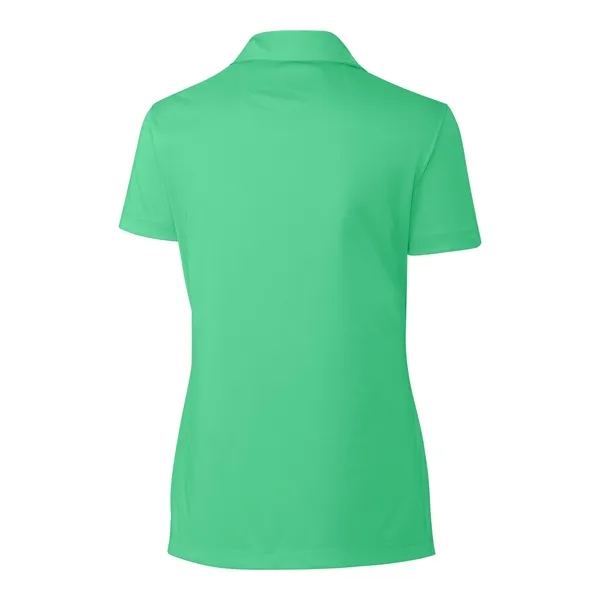 Women's polo with short sleeves, self-fabric collar, and three-button placket.... from ASI 47965 Cutter & Buck