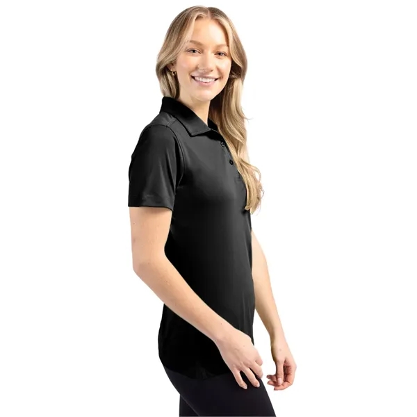Women's polo with short sleeves, self-fabric collar, and three-button placket.... from ASI 47965 Cutter & Buck