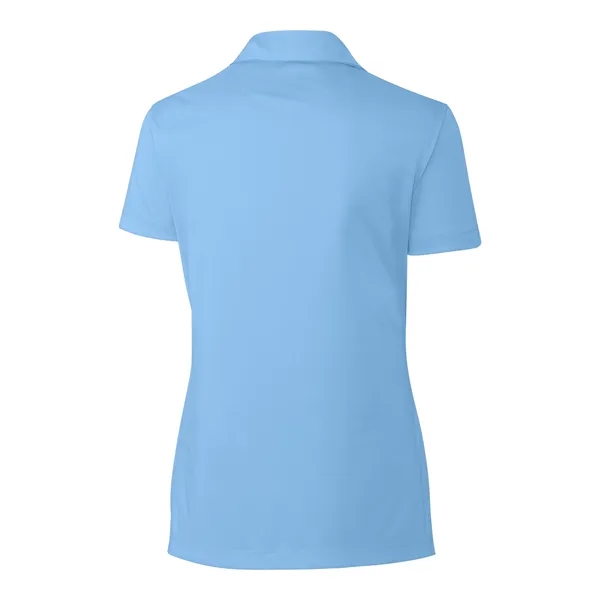 Women's polo with short sleeves, self-fabric collar, and three-button placket.... from ASI 47965 Cutter & Buck
