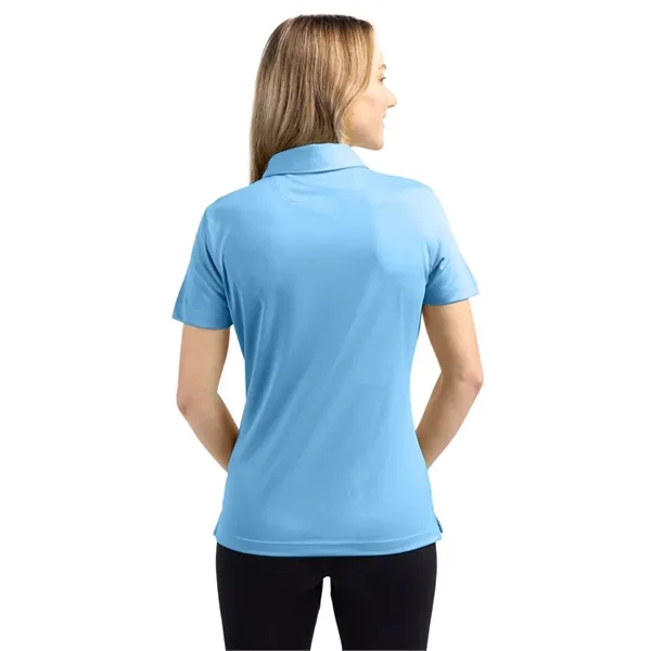 Women's polo with short sleeves, self-fabric collar, and three-button placket.... from ASI 47965 Cutter & Buck