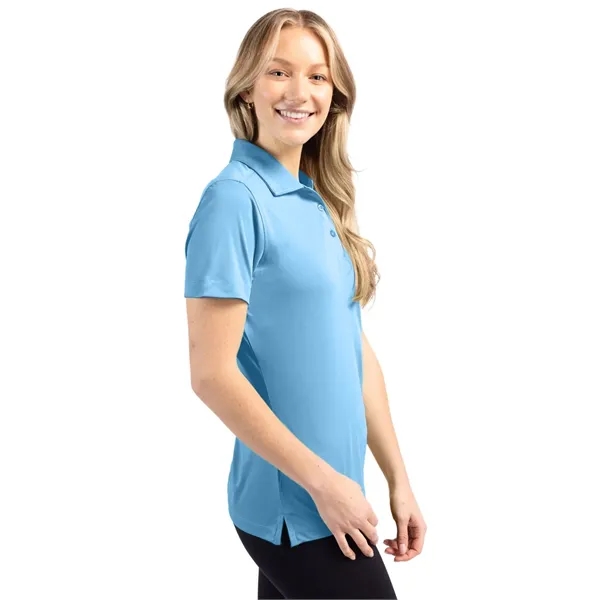Women's polo with short sleeves, self-fabric collar, and three-button placket.... from ASI 47965 Cutter & Buck