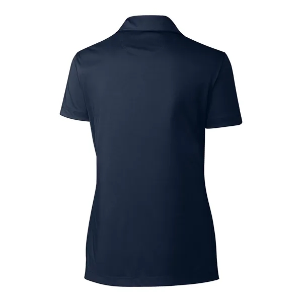 Women's polo with short sleeves, self-fabric collar, and three-button placket.... from ASI 47965 Cutter & Buck