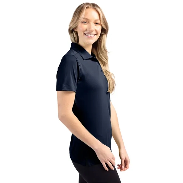 Women's polo with short sleeves, self-fabric collar, and three-button placket.... from ASI 47965 Cutter & Buck