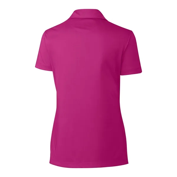 Women's polo with short sleeves, self-fabric collar, and three-button placket.... from ASI 47965 Cutter & Buck