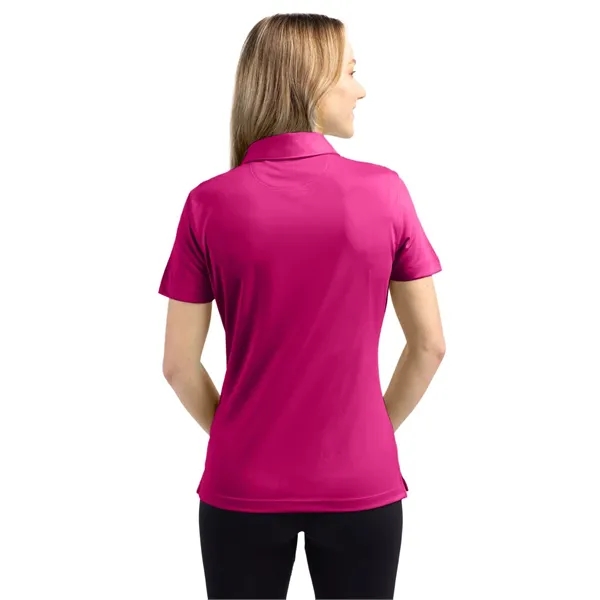 Women's polo with short sleeves, self-fabric collar, and three-button placket.... from ASI 47965 Cutter & Buck