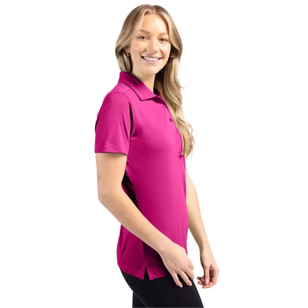 Women's polo with short sleeves, self-fabric collar, and three-button placket.... from ASI 47965 Cutter & Buck