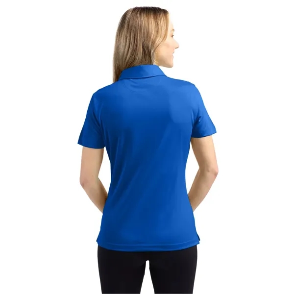 Women's polo with short sleeves, self-fabric collar, and three-button placket.... from ASI 47965 Cutter & Buck