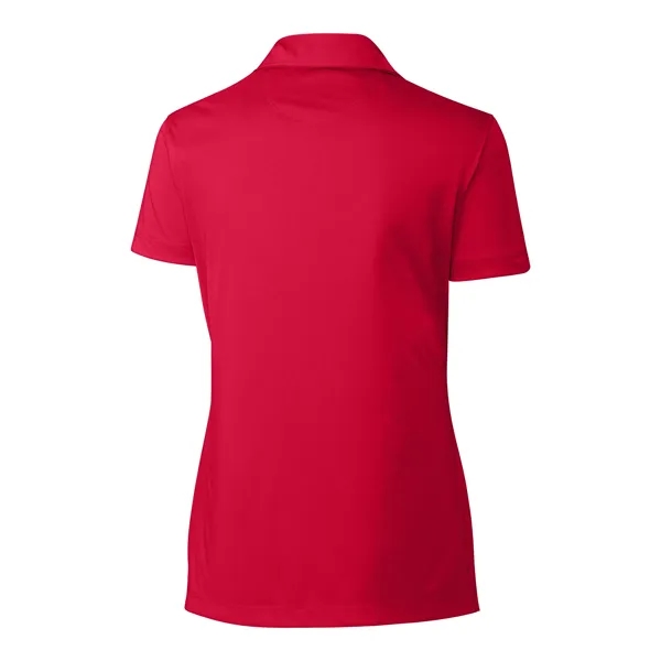 Women's polo with short sleeves, self-fabric collar, and three-button placket.... from ASI 47965 Cutter & Buck