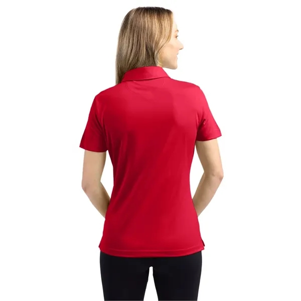 Women's polo with short sleeves, self-fabric collar, and three-button placket.... from ASI 47965 Cutter & Buck