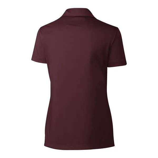 Women's polo with short sleeves, self-fabric collar, and three-button placket.... from ASI 47965 Cutter & Buck