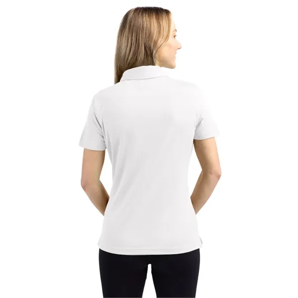 Women's polo with short sleeves, self-fabric collar, and three-button placket.... from ASI 47965 Cutter & Buck