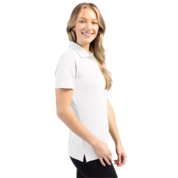 Women's polo with short sleeves, self-fabric collar, and three-button placket.... from ASI 47965 Cutter & Buck