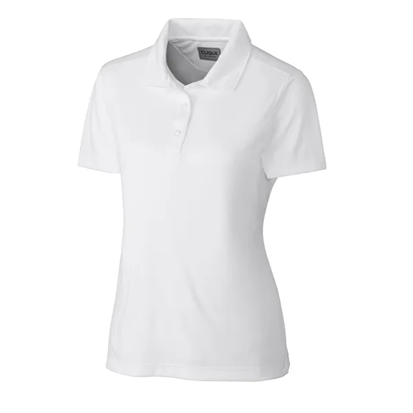 Women's polo with short sleeves, self-fabric collar, and three-button placket.... from ASI 47965 Cutter & Buck