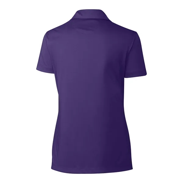 Women's polo with short sleeves, self-fabric collar, and three-button placket.... from ASI 47965 Cutter & Buck