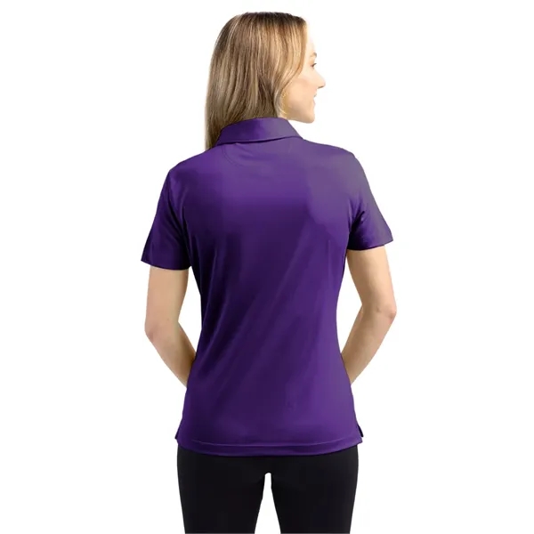 Women's polo with short sleeves, self-fabric collar, and three-button placket.... from ASI 47965 Cutter & Buck