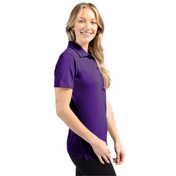 Women's polo with short sleeves, self-fabric collar, and three-button placket.... from ASI 47965 Cutter & Buck