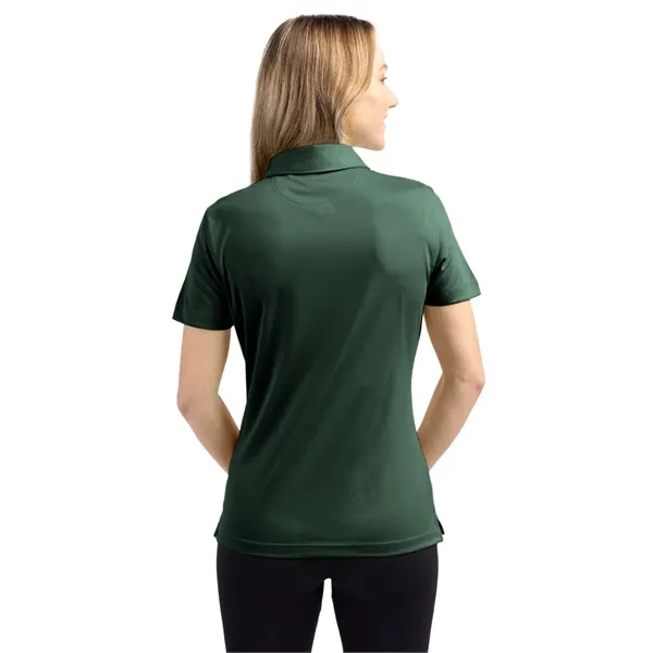 Women's polo with short sleeves, self-fabric collar, and three-button placket.... from ASI 47965 Cutter & Buck