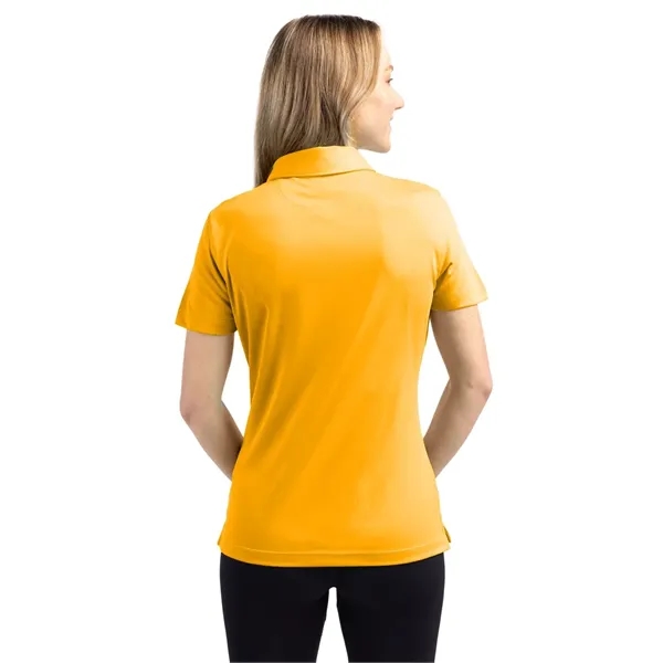 Women's polo with short sleeves, self-fabric collar, and three-button placket.... from ASI 47965 Cutter & Buck