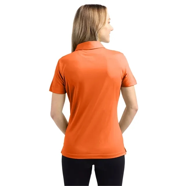 Women's polo with short sleeves, self-fabric collar, and three-button placket.... from ASI 47965 Cutter & Buck