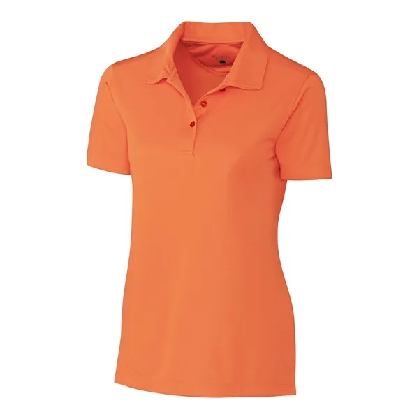 Women's polo with short sleeves, self-fabric collar, and three-button placket.... from ASI 47965 Cutter & Buck