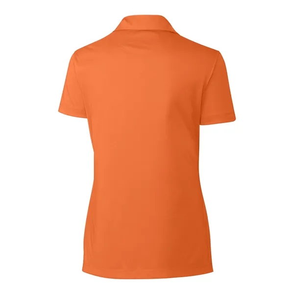 Women's polo with short sleeves, self-fabric collar, and three-button placket.... from ASI 47965 Cutter & Buck