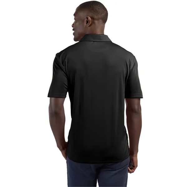 Men's polo with short sleeves, self-fabric collar, three-button placket, and open... from ASI 47965 Cutter & Buck