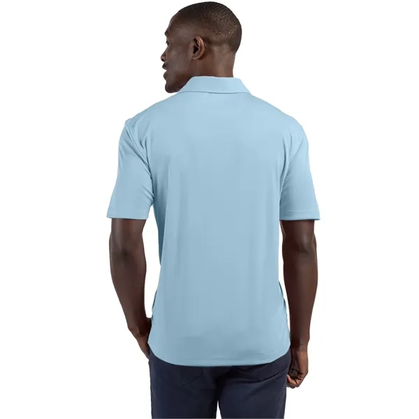 Men's polo with short sleeves, self-fabric collar, three-button placket, and open... from ASI 47965 Cutter & Buck