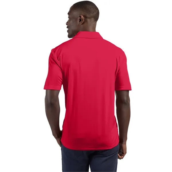 Men's polo with short sleeves, self-fabric collar, three-button placket, and open... from ASI 47965 Cutter & Buck