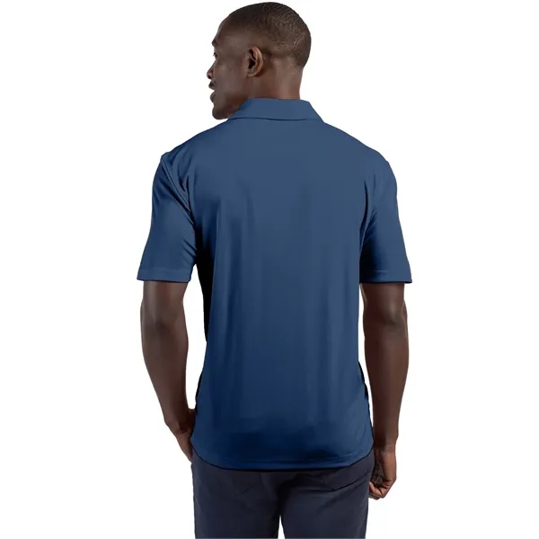 Men's polo with short sleeves, self-fabric collar, three-button placket, and open... from ASI 47965 Cutter & Buck