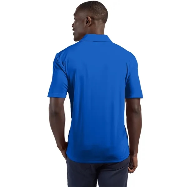 Men's polo with short sleeves, self-fabric collar, three-button placket, and open... from ASI 47965 Cutter & Buck