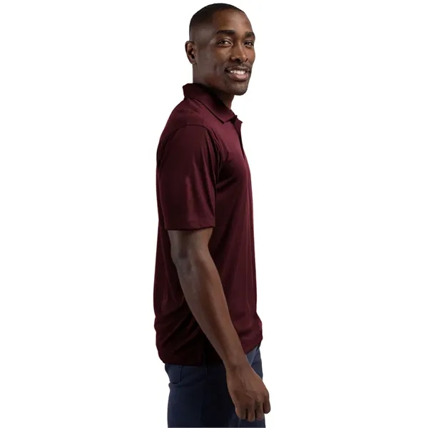 Men's polo with short sleeves, self-fabric collar, three-button placket, and open... from ASI 47965 Cutter & Buck