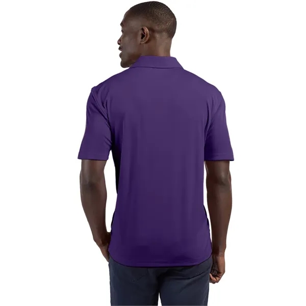 Men's polo with short sleeves, self-fabric collar, three-button placket, and open... from ASI 47965 Cutter & Buck