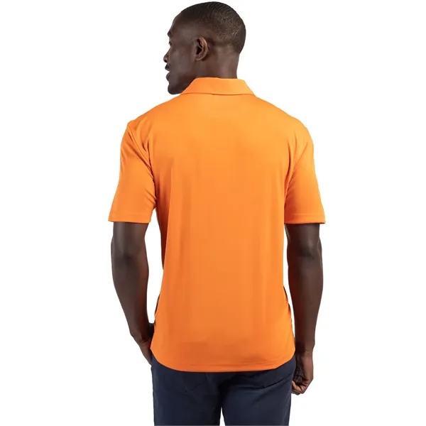 Men's polo with short sleeves, self-fabric collar, three-button placket, and open... from ASI 47965 Cutter & Buck
