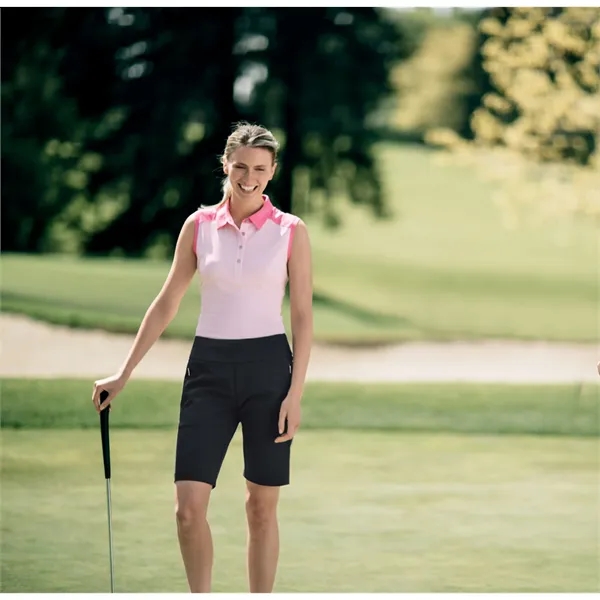 Women's shorts with UPF 50+ protection, moisture-wicking performance, waistband, pockets, and... from ASI 47965 Cutter & Buck