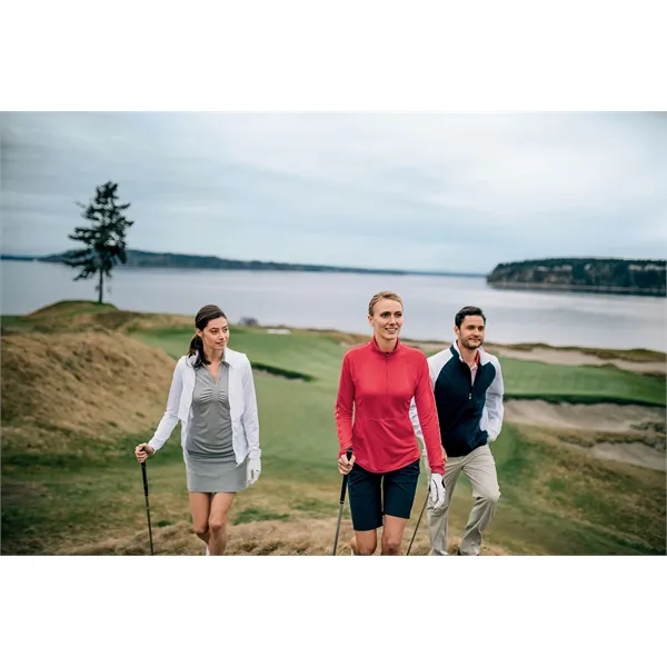 Women's shorts with UPF 50+ protection, moisture-wicking performance, waistband, pockets, and... from ASI 47965 Cutter & Buck