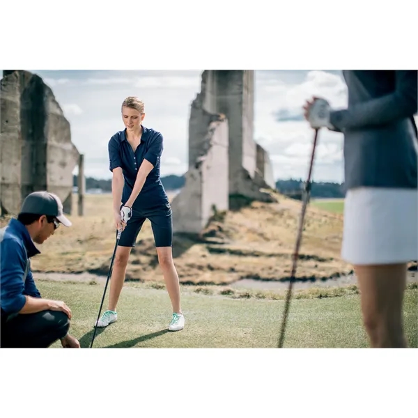 Women's shorts with UPF 50+ protection, moisture-wicking performance, waistband, pockets, and... from ASI 47965 Cutter & Buck