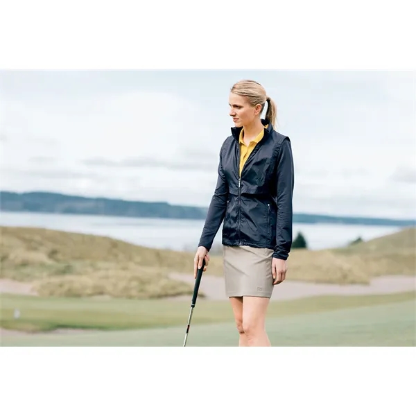 Women's skort with UPF 50+ protection, moisture-wicking performance, waistband, undershorts, pockets,... from ASI 47965 Cutter & Buck