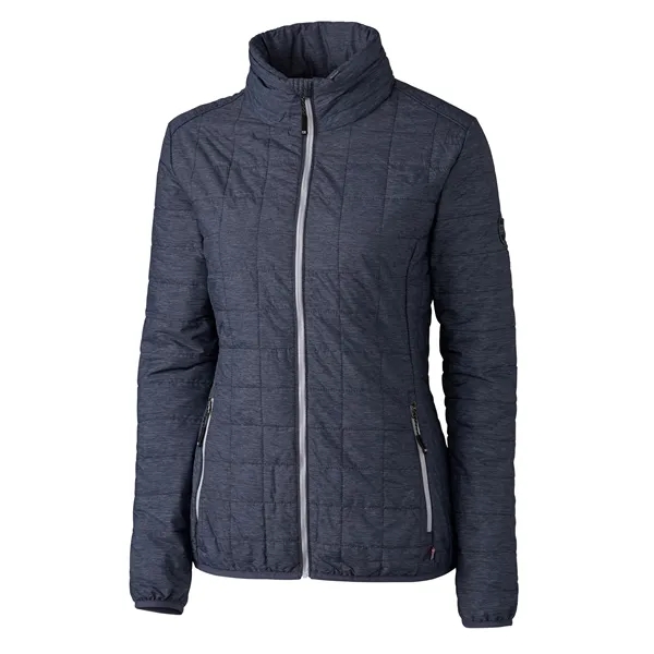 Women's puffer jacket with a full-zip, insulation, hood, wind and water... from ASI 47965 Cutter & Buck