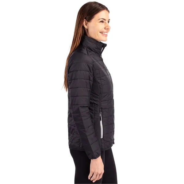 Women's puffer jacket with a full-zip, insulation, hood, wind and water... from ASI 47965 Cutter & Buck