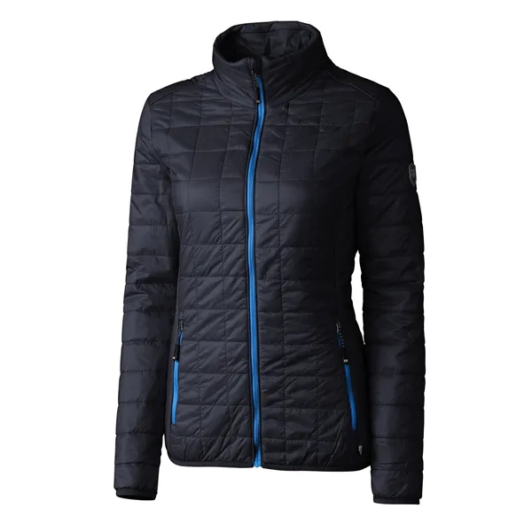 Women's puffer jacket with a full-zip, insulation, hood, wind and water... from ASI 47965 Cutter & Buck