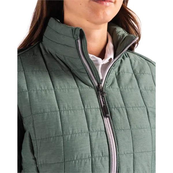 Women's puffer jacket with a full-zip, insulation, hood, wind and water... from ASI 47965 Cutter & Buck