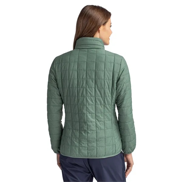 Women's puffer jacket with a full-zip, insulation, hood, wind and water... from ASI 47965 Cutter & Buck