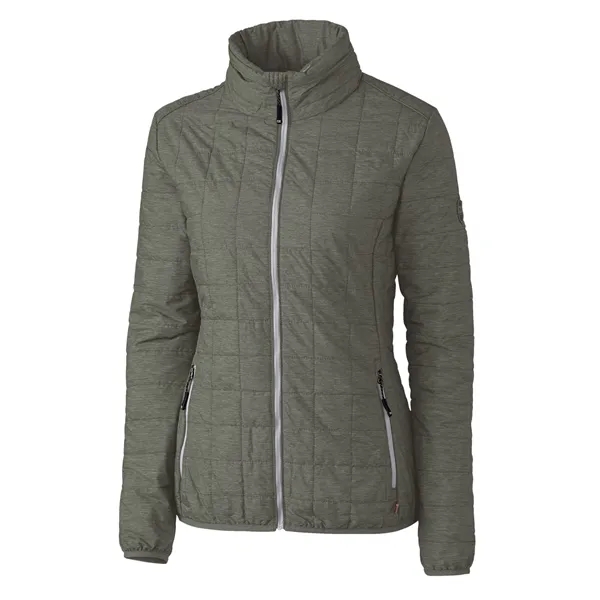 Women's puffer jacket with a full-zip, insulation, hood, wind and water... from ASI 47965 Cutter & Buck