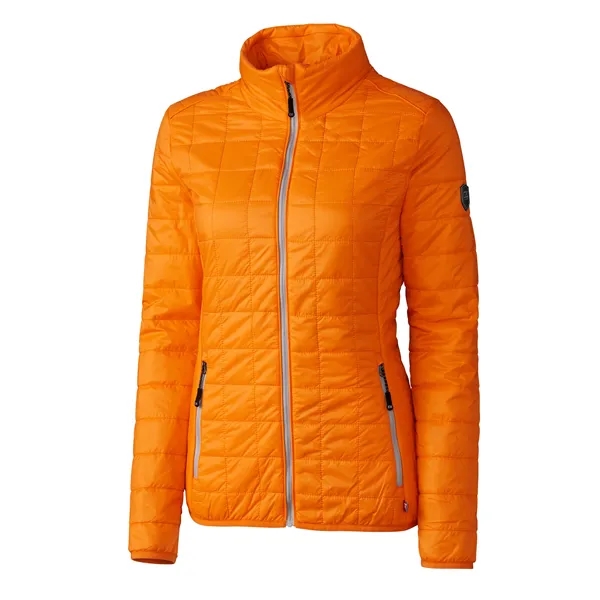 Women's puffer jacket with a full-zip, insulation, hood, wind and water... from ASI 47965 Cutter & Buck