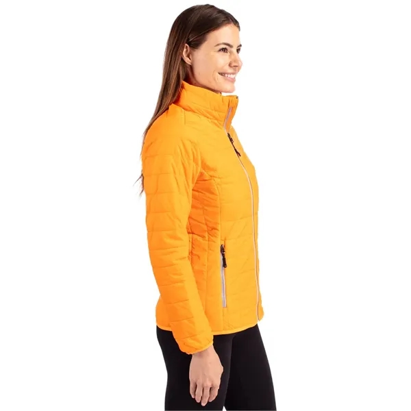 Women's puffer jacket with a full-zip, insulation, hood, wind and water... from ASI 47965 Cutter & Buck