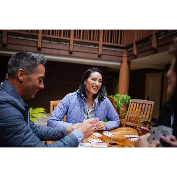 Women's puffer jacket with a full-zip, insulation, hood, wind and water... from ASI 47965 Cutter & Buck