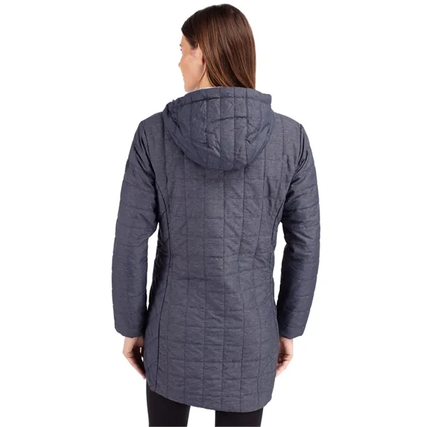 Women's puffer coat with insulation, wind and water resistance, hood, and... from ASI 47965 Cutter & Buck