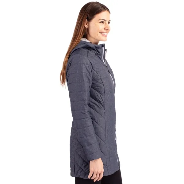 Women's puffer coat with insulation, wind and water resistance, hood, and... from ASI 47965 Cutter & Buck