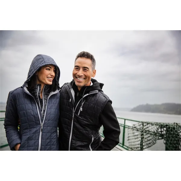 Women's puffer coat with insulation, wind and water resistance, hood, and... from ASI 47965 Cutter & Buck