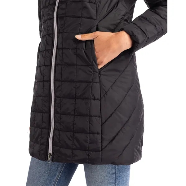 Women's puffer coat with insulation, wind and water resistance, hood, and... from ASI 47965 Cutter & Buck